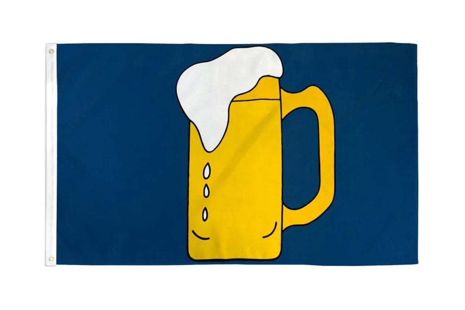 Beer Mug Flag 3x5ft Poly Flag