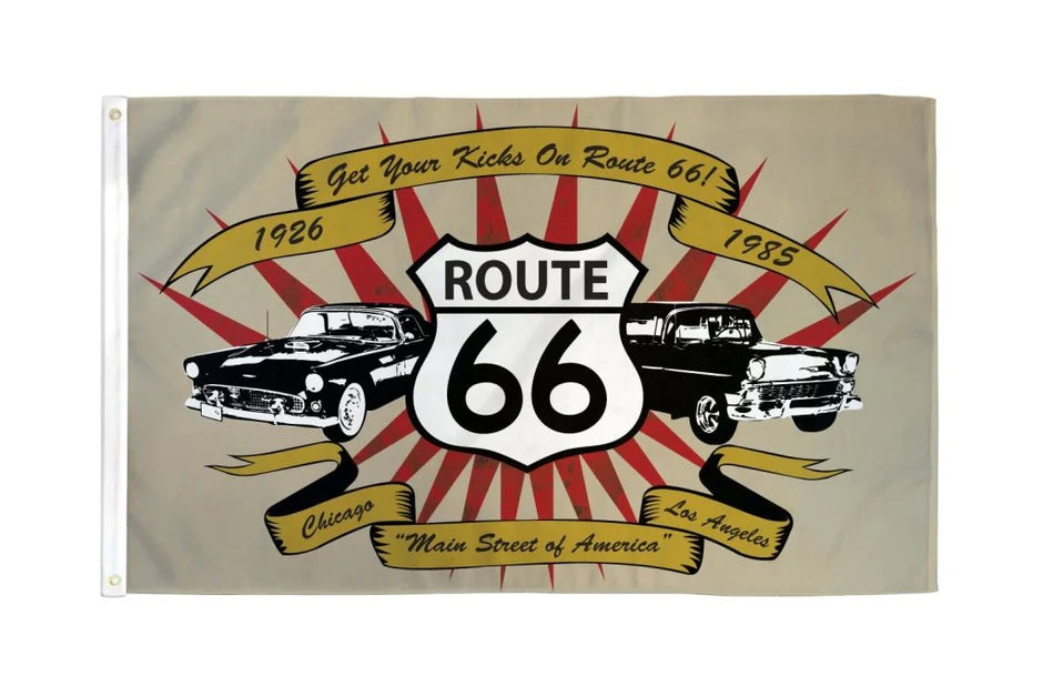 Route 66 (Cars) Flag 3x5ft Poly Flag