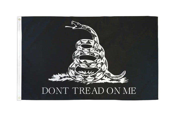 Don't Tread On Me (Black) 3x5' FLAG