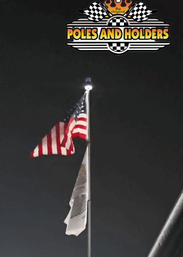 Red, White, Blue Solar Beacon and Down Light kit