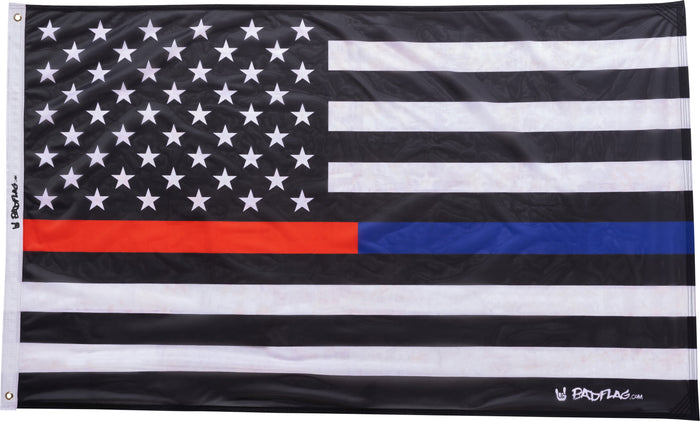 Red/Blue Line Flag