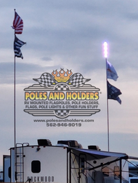16' Telescoping RV Flagpole | Fiberglass Flagpole