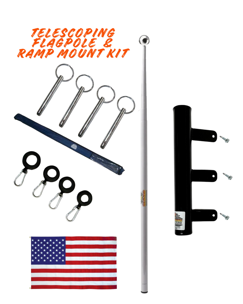 Telescoping Flagpole and Ramp Mount Kit