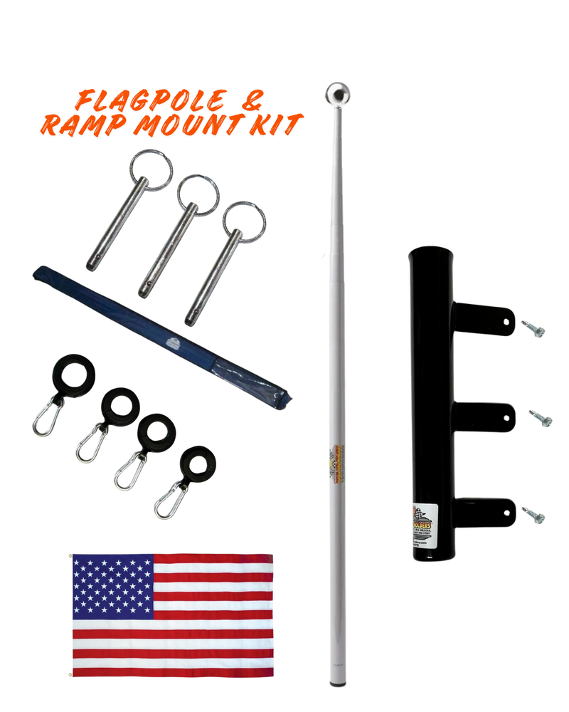 Telescoping Flagpole and Ramp Mount Kit