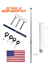 Telescoping Flagpole and Ramp Mount Kit