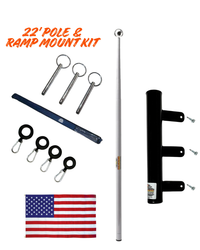 Telescoping Flagpole and Ramp Mount Kit