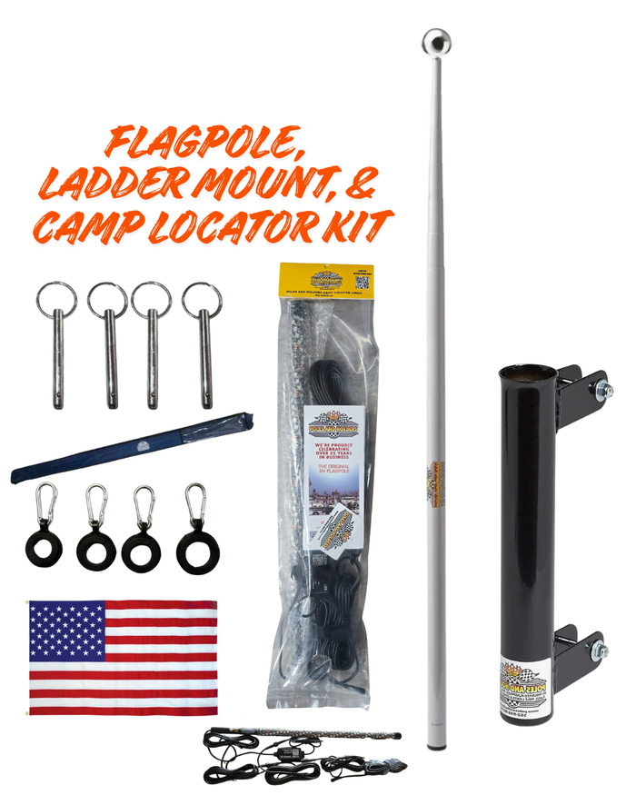 30" Poles and Holders Deluxe Camp Locator/ Ladder kit