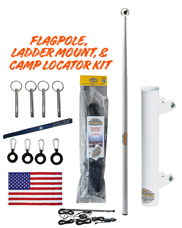 30" Poles and Holders Deluxe Camp Locator/ Ladder kit