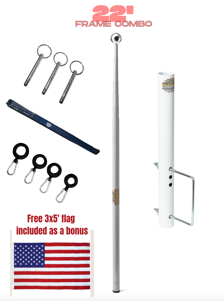 22' Pole & 6" Frame Holder Kit