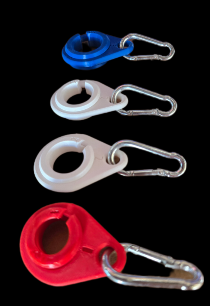 FREEDOM RINGS -  *NEW & IMPROVED*  4 RING SET TO FLY TWO 3X5' FLAGS