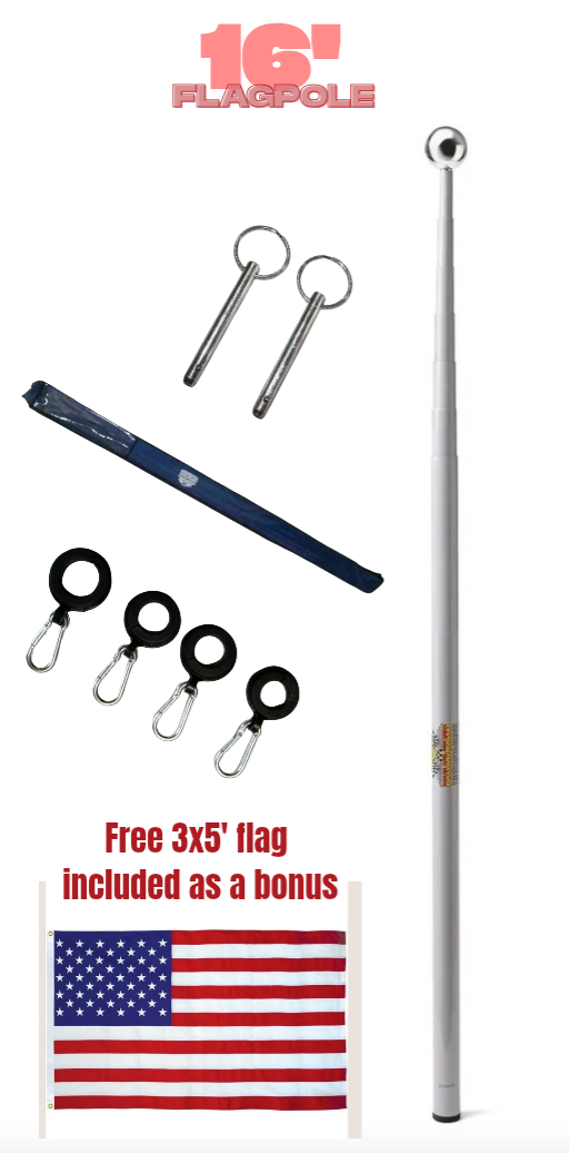 16' Telescoping RV Flagpole