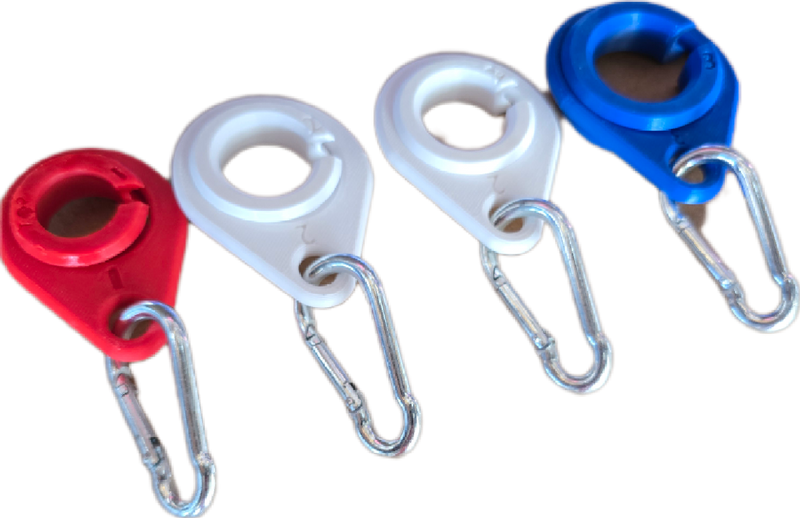 FREEDOM RINGS -  *NEW & IMPROVED*  4 RING SET TO FLY TWO 3X5' FLAGS