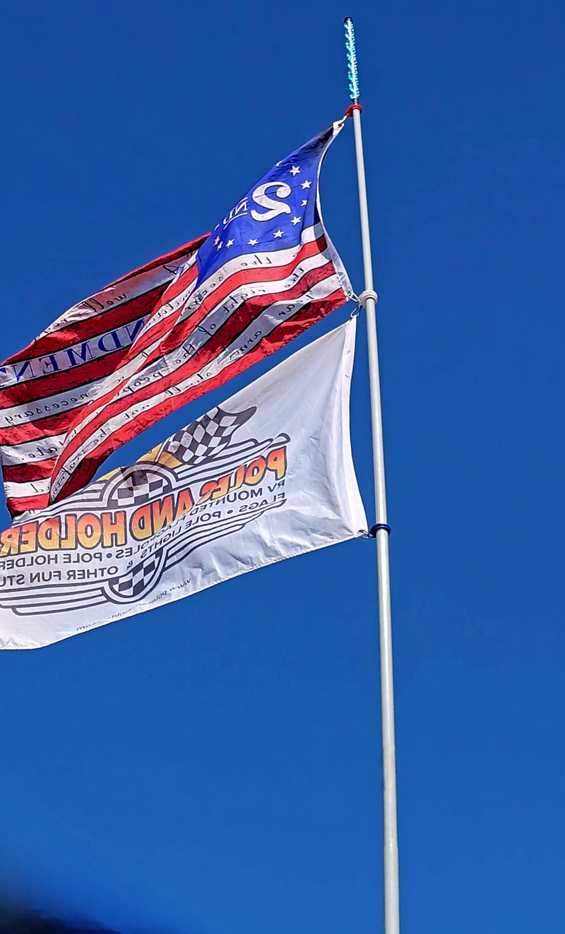 FREEDOM RINGS -  *NEW & IMPROVED*  4 RING SET TO FLY TWO 3X5' FLAGS