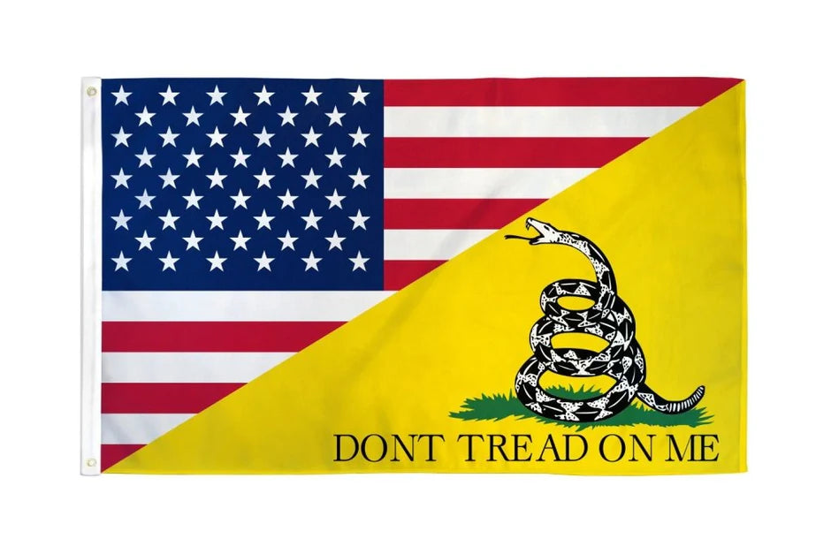 USA Gadsden Don't Tread On Me Combo 100D 12x18 12"x18" Stick - Foto 10
