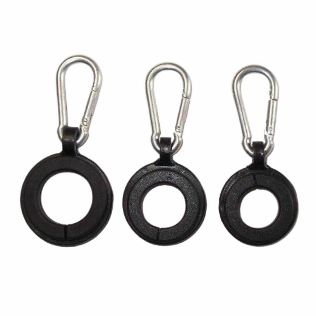 SET OF 3 RINGS WITH CARIBINER CLIPS