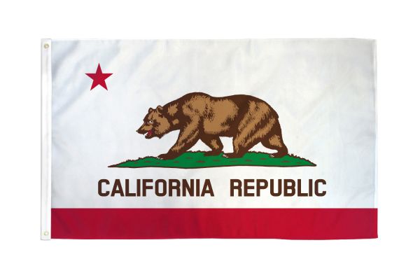 CALIFORNIA STATE 3X5' POLY FLAG