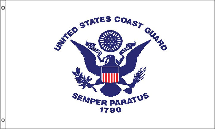 COAST GUARD 3X5' POLY FLAG