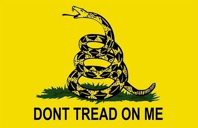 DON'T TREAD ON ME 3X5 FLAG (Yellow)